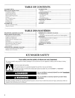 Preview for 2 page of KitchenAid KUIC15NLXS0 Use & Care Manual