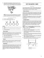 Preview for 9 page of KitchenAid KUIC15NLXS0 Use & Care Manual