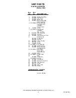 Preview for 8 page of KitchenAid KUIC15NRTS Parts List