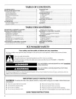 Preview for 2 page of KitchenAid KUIC18NNTS2 Use & Care Manual