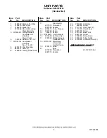 Preview for 8 page of KitchenAid KUIC18PNTS2 Parts List