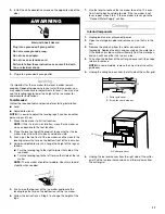 Preview for 11 page of KitchenAid KUID308ESS Installation Instructions Manual