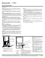 KitchenAid KUIP15PR Dimensions And Installation Information preview