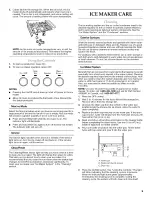 Preview for 9 page of KitchenAid KUIP15PRXX1 Use & Care Manual