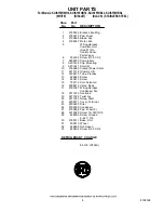 Preview for 8 page of KitchenAid KUIS155HBL4 Parts List