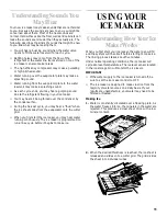 Preview for 11 page of KitchenAid KUIS155HLS0 Use & Care Manual