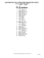 Preview for 4 page of KitchenAid KUIS155HPB3 Parts List