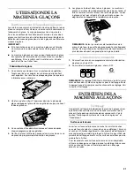 Preview for 21 page of KitchenAid KUIS15NRHB6 Use & Care Manual