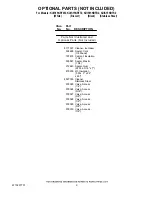Preview for 9 page of KitchenAid KUIS15NRTB2 Parts List