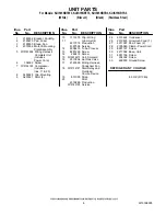 Preview for 8 page of KitchenAid KUIS15NRTB3 Parts List