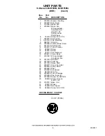 Preview for 8 page of KitchenAid KUIS15PRHB4 Parts List