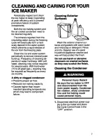 Предварительный просмотр 7 страницы KitchenAid KUIS185 Use & Care Manual