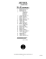 Preview for 8 page of KitchenAid KUIS185JSS0 Parts List