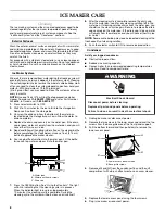 Preview for 8 page of KitchenAid KUIS18NNXW Use And Care Manual