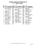 Preview for 2 page of KitchenAid KUIS18PNTB - 18" 50 lb. Icemaker Parts List