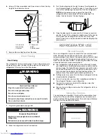 Предварительный просмотр 8 страницы KitchenAid KURL104EPA Use & Care Manual