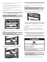 Предварительный просмотр 9 страницы KitchenAid KURL114KPA Use And Care Manual And Installation Instructions