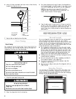 Предварительный просмотр 8 страницы KitchenAid KURR104EPA Use & Care Manual