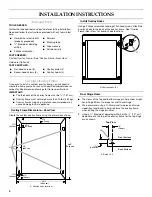 Предварительный просмотр 4 страницы KitchenAid KUWO24LSBX - Left Swing / Accepts Custom Panels ARCHITECT II Use And Care Manual