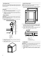 Предварительный просмотр 6 страницы KitchenAid KUWO24LSBX - Left Swing / Accepts Custom Panels ARCHITECT II Use And Care Manual