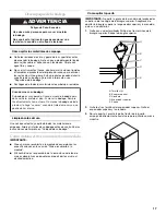 Предварительный просмотр 17 страницы KitchenAid KUWO24LSBX - Left Swing / Accepts Custom Panels ARCHITECT II Use And Care Manual