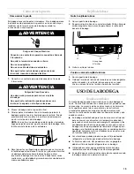 Предварительный просмотр 19 страницы KitchenAid KUWO24LSBX - Left Swing / Accepts Custom Panels ARCHITECT II Use And Care Manual