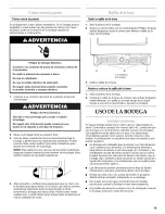 Preview for 19 page of KitchenAid KUWO24LSBX00 Use & Care Manual