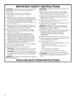 Preview for 4 page of KitchenAid KVWB406DSS Installation Instructions And Use & Care Manual