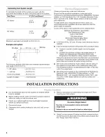 Предварительный просмотр 6 страницы KitchenAid KWCS100WSS Installation Instructions And Use & Care Manual