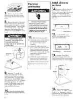 Preview for 6 page of KitchenAid KWCU205HBT1 Installation Instructions And Use And Care Manual