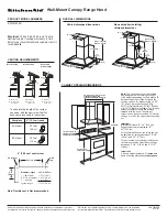 KitchenAid KWCU405S Product Dimensions preview