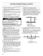 Preview for 20 page of KitchenAid KWCU460WS00 Installation & Use Manual