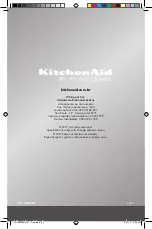 Preview for 44 page of KitchenAid KXA42 Manual