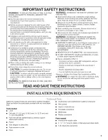 Preview for 3 page of KitchenAid KXI4336YSS0 Installation Instructions And Use & Care Manual