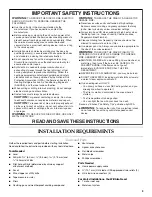 Preview for 3 page of KitchenAid KXI4342YSS Installation Instructions And Use & Care Manual