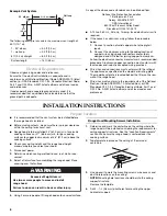 Preview for 6 page of KitchenAid KXI4342YSS Installation Instructions And Use & Care Manual