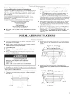 Preview for 7 page of KitchenAid KXU2830YSS0 Installation Instructions And Use & Care Manual