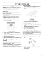 Preview for 13 page of KitchenAid KXU2830YSS0 Installation Instructions And Use & Care Manual