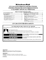 KitchenAid LP Instructions Manual предпросмотр