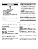Предварительный просмотр 3 страницы KitchenAid MICROWAVE HOOD COMBINATION User Instructions