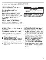 Предварительный просмотр 5 страницы KitchenAid MICROWAVE HOOD COMBINATION User Instructions