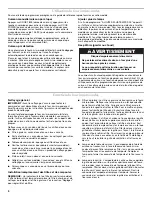 Предварительный просмотр 13 страницы KitchenAid MICROWAVE HOOD COMBINATION User Instructions