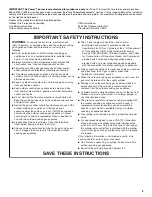 Preview for 3 page of KitchenAid POWER KBPU182VSS Installation Instructions And Use And Care Manual