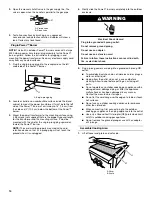 Preview for 14 page of KitchenAid POWER KBPU182VSS Installation Instructions And Use And Care Manual