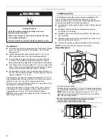 Preview for 6 page of KitchenAid Pro Line FRONT-LOADING GAS DRYER Use And Care Manual