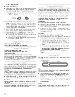 Preview for 14 page of KitchenAid Pro Line FRONT-LOADING GAS DRYER Use And Care Manual