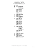 Preview for 2 page of KitchenAid Pro Line KPTT890 Parts List