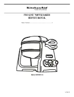 Preview for 1 page of KitchenAid Pro Line KPWB100 Service Manual