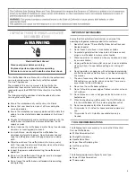 Preview for 3 page of KitchenAid Pro Line KPWB100 Service Manual