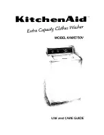 Preview for 1 page of KitchenAid Q KAWE750V Use And Care Manual